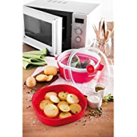 Snips Microondas- plástico- Rojo- 2 Tier Steamer 4L